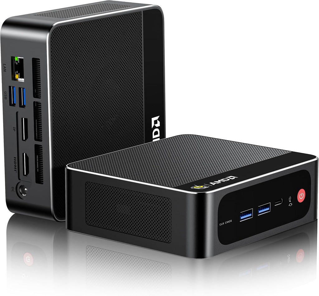Beelink Mini PC AMD Ryzen 7 6800U Up to 4.7GHz 8C/16T, 24GB LPDDR5 RAM 500GB M.2 SSD, SER5 MAX Mini Computer Support 1000M LAN/4K Triple Screen Display(HDMI+DP+Type-C)/WiFi6/BT5.4/Home/Office