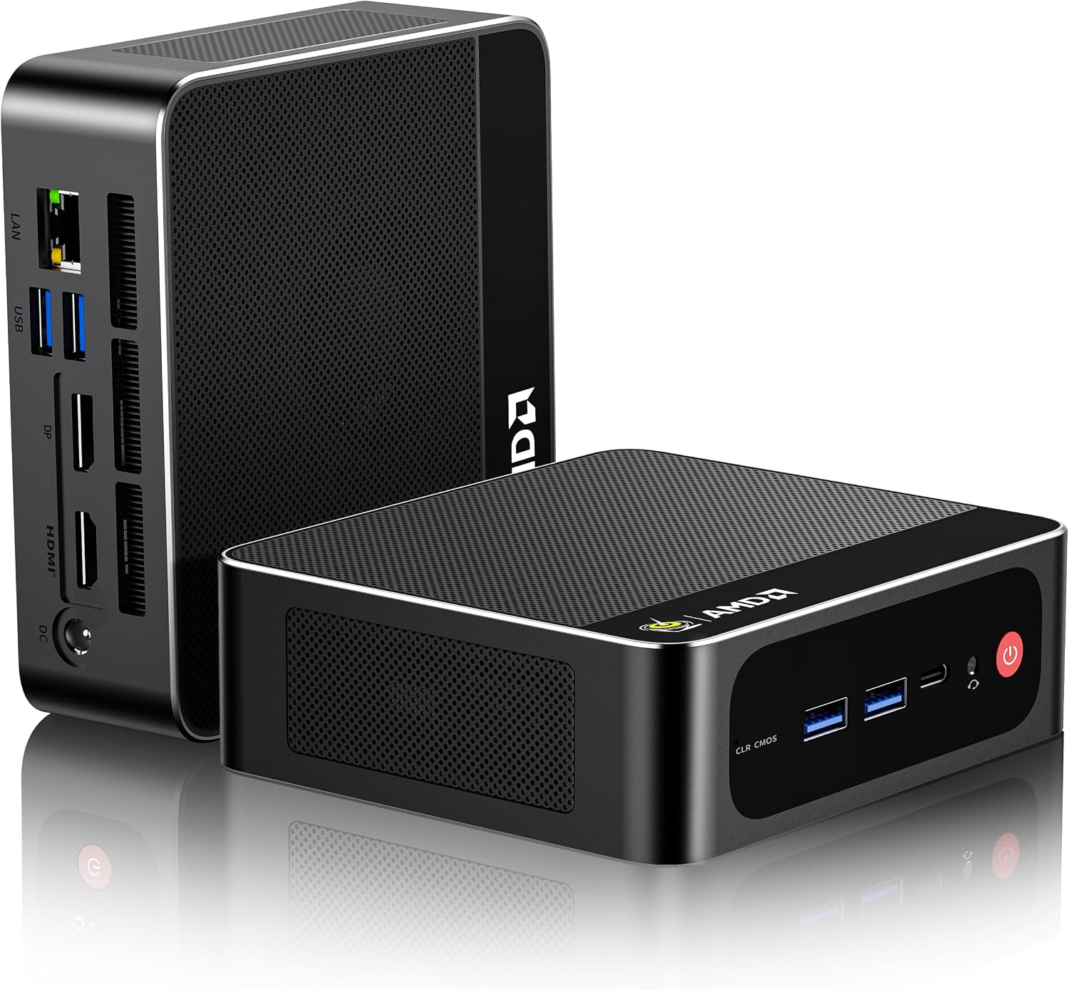 Beelink Mini PC AMD Ryzen 7 6800U Up to 4.7GHz 8C/16T, 24GB LPDDR5 RAM 500GB M.2 SSD, SER5 MAX Mini Computer Support 1000M LAN/4K Triple Screen Display(HDMI+DP+Type-C)/WiFi6/BT5.4/Home/Office