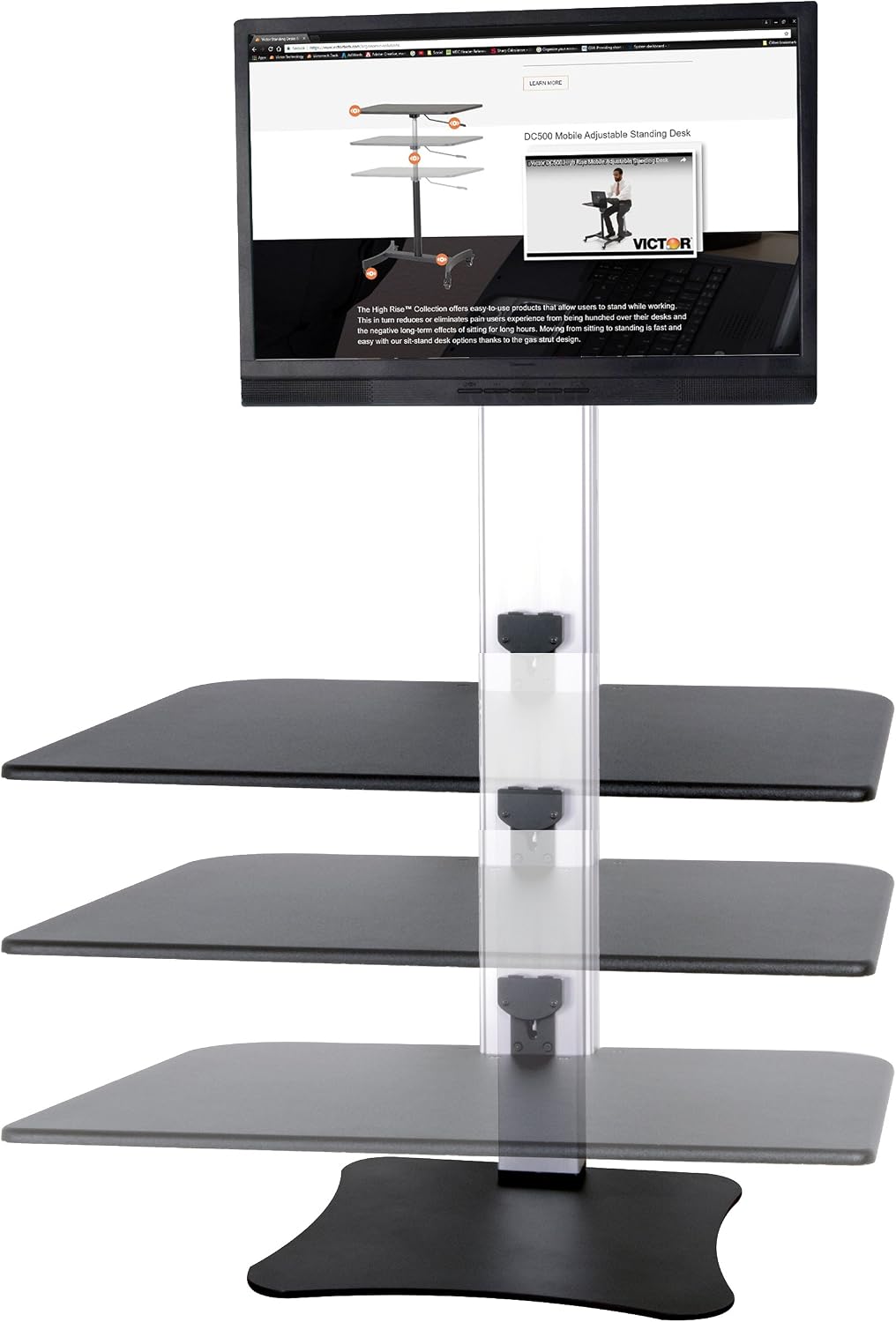 Victor DC400 Electric Standing Desk,28'W