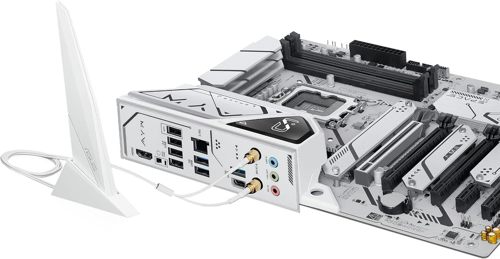 ASUS Z790-AYW WiFi W II Intel Z790 (LGA 1700) ATX Motherboard with PCIe® 5.0, 3X M.2, 12+1 DrMOS, DDR5, WiFi 6, 2.5Gb LAN, HDMI, USB 10Gbps Type-C®, USB 10Gbps Type-C®, Thunderbolt™, USB4®, Aura Sync
