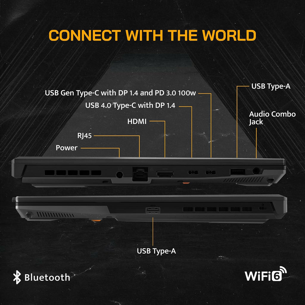 asus TUF A16 16'' FHD 165Hz Gaming Laptop, AMD Ryzen 7-7735HS, Radeon RX7600S V8G Graphics, 16GB DDR5 RAM, 512GB PCIe SSD, RGB Backlit Keyboard, Wi-Fi 6, HD Camera, Black, Win 11 Pro, 32GB USB Card