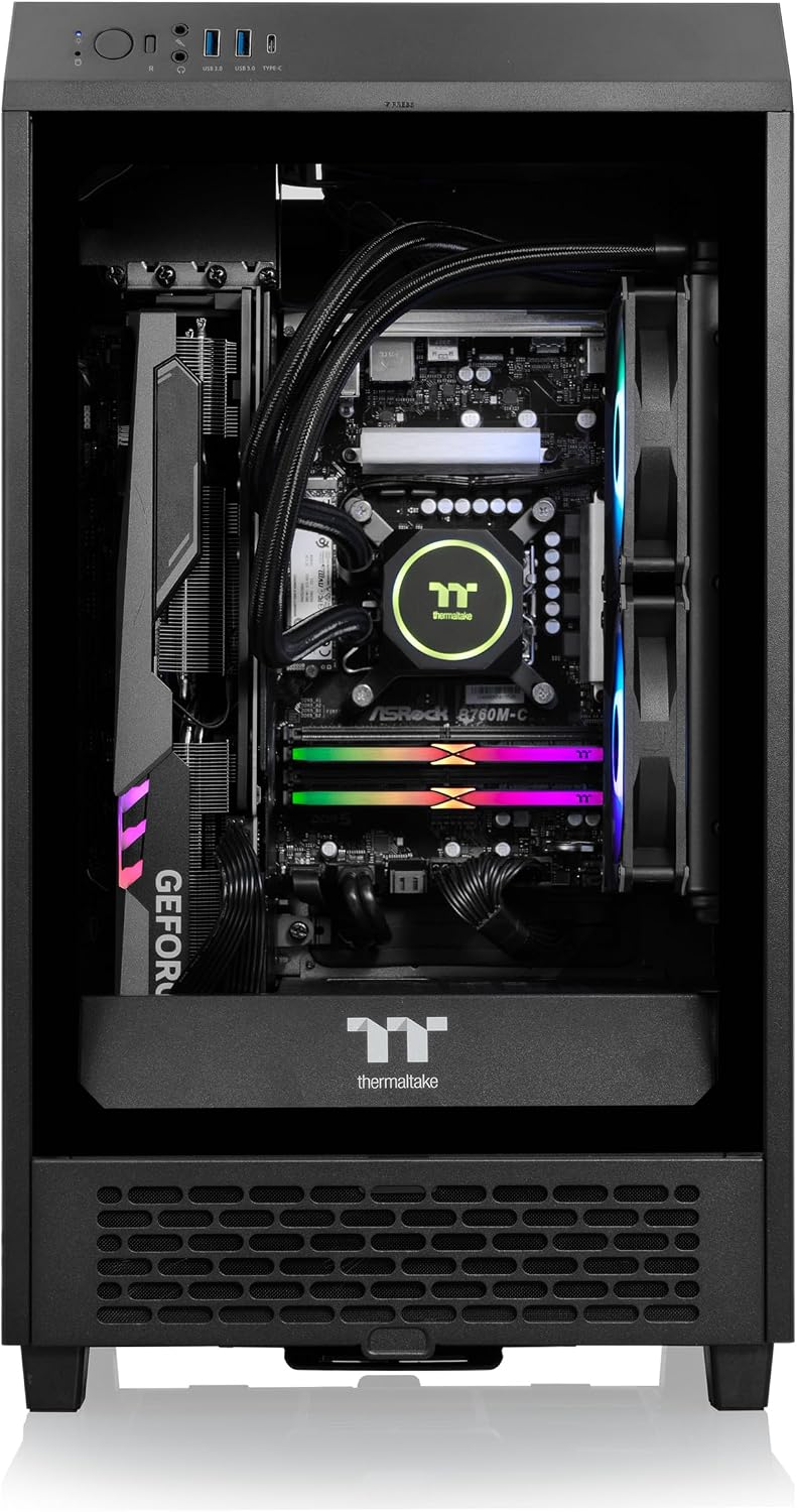 Thermaltake Reactor i470T Gaming Desktop (Intel Core i9-13900K, 32GB 5600MT/s DDR5 RGB Memory, NVIDIA GeForce RTX 4070 Ti, 2TB NVMe M.2, WiFi, Windows 11 Home) TW2B-B760-47T-LCS