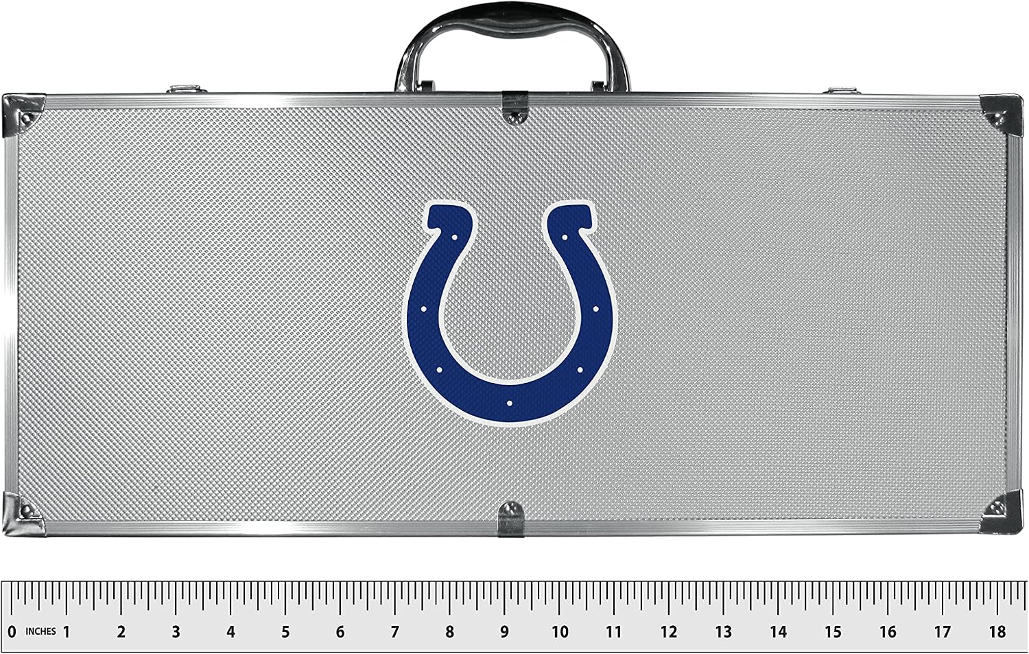 NFL Siskiyou Sports Fan Shop Indianapolis Colts Steel Tailgater BBQ Set w/Case 8 piece Gray