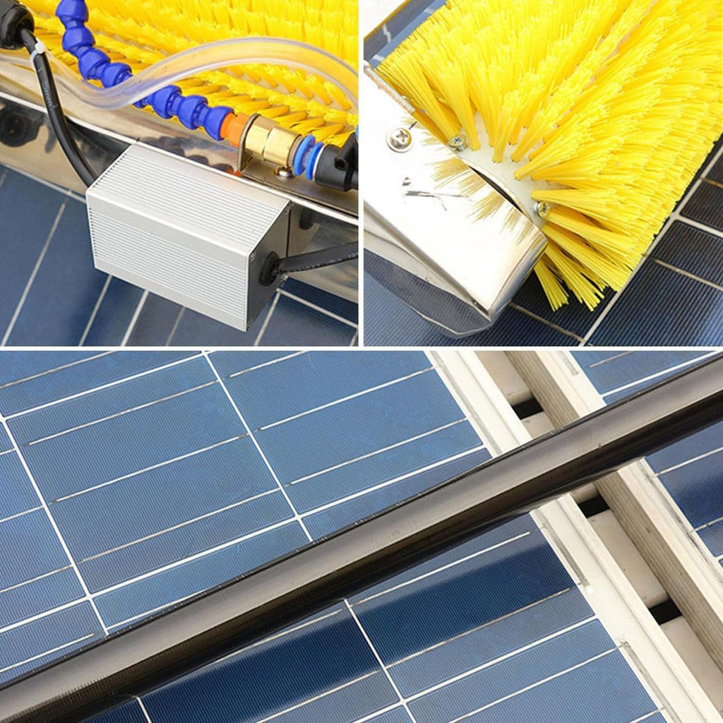 Cleaning Brush Electric Window Cleaning Pole, Water Fed Telescopic Brush, Extendable Cleaner, for Conservatory Roof, Cleaning Photovoltaic & Solar Panels,5M
