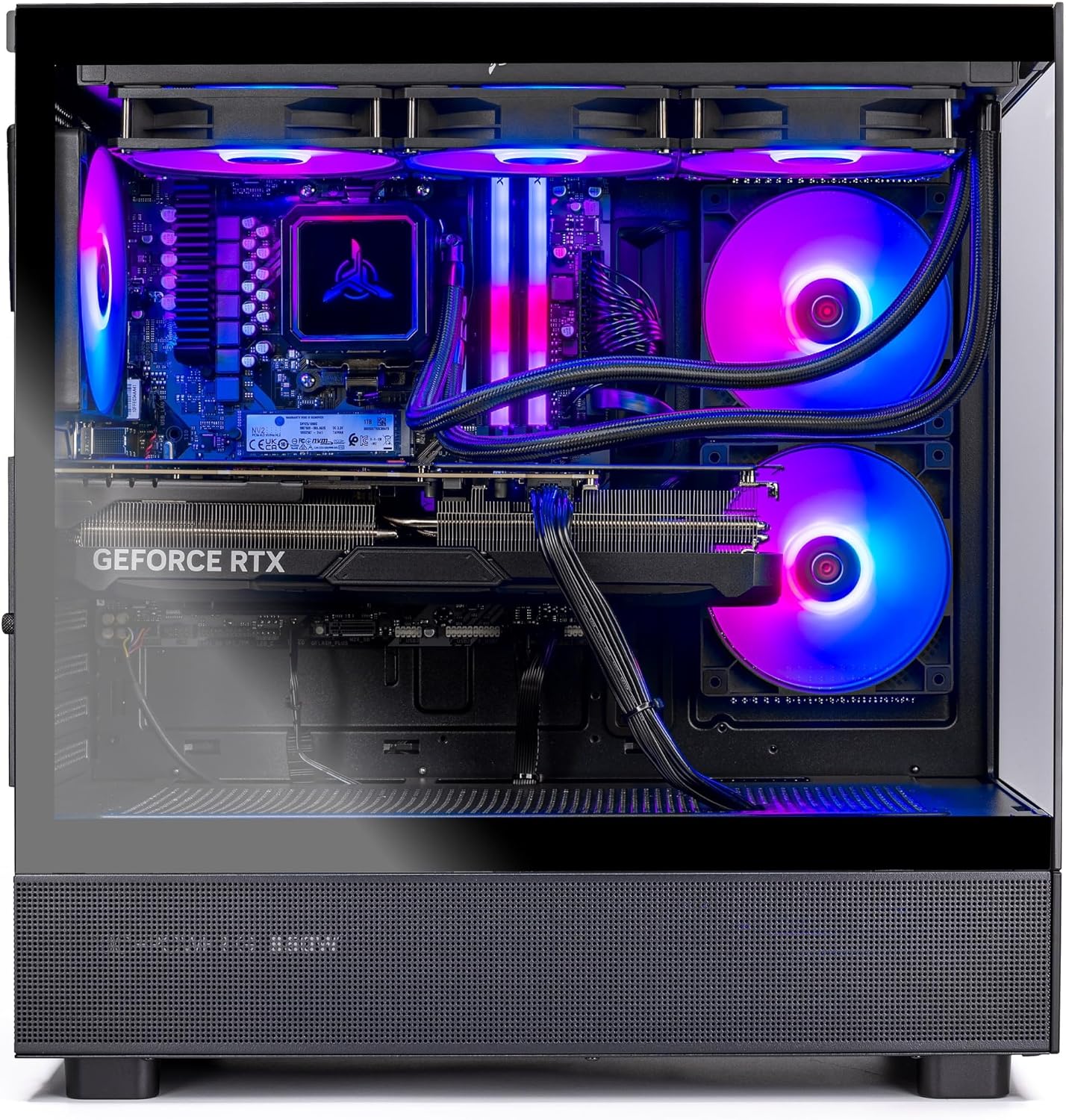 Skytech Gaming Azure 3 Gaming PC, AMD Ryzen 7 7800X3D 4.2GHz, NVIDIA RTX 5060 Ti 16GB VRAM, 1TB Gen4 NVMe SSD, 32GB DDR5 RAM 6000, 850W Gold ATX 3 PSU, 360 ARGB AIO, WI-FI 5, Windows 11, Desktop