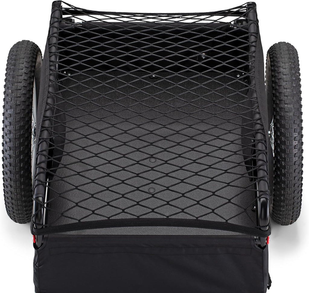 Schwinn Porter Bike Cargo Trailer, Holds up to 100 lb, Universal Coupler, Folding Frame, Quick-Release Wheels, 16-Inch Air-Filled Tires, Interior D-Rings, Schwinn Bike Trailer for Carrying Cargo