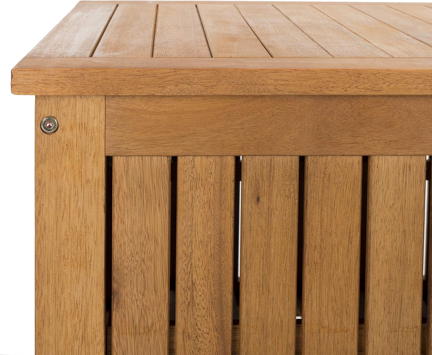 Safavieh PAT7037A Outdoor Collection Abri Teak 47.63' Cushion Deck Box