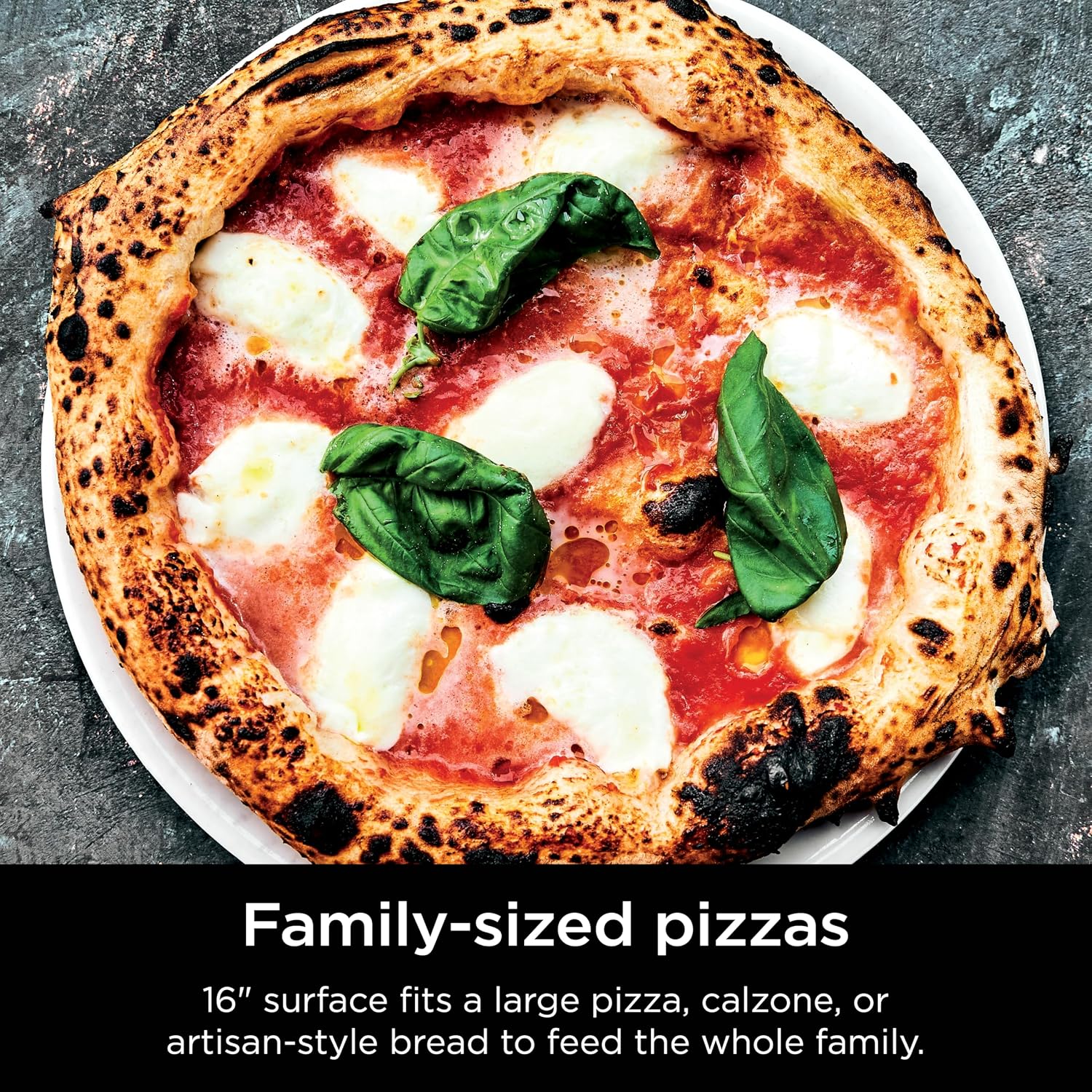 Ninja FlexFlame, Pizza Kit, Electric & Propane Grill, 5-in-1 Cooking System, Includes FlexFlame 16'' Pizza Stone, Durable Cordierite & 16'' Perforated Pizza Peel, Heat-Safe up to 600F, XL Surface