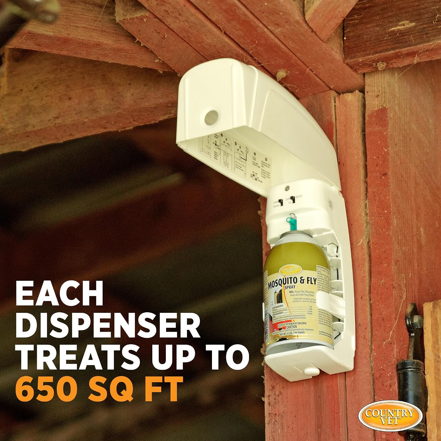 Country Vet Metered Mosquito and Fly Spray 6.4 oz cans 342033CVA (Case of 12) Dispenser NOT Included