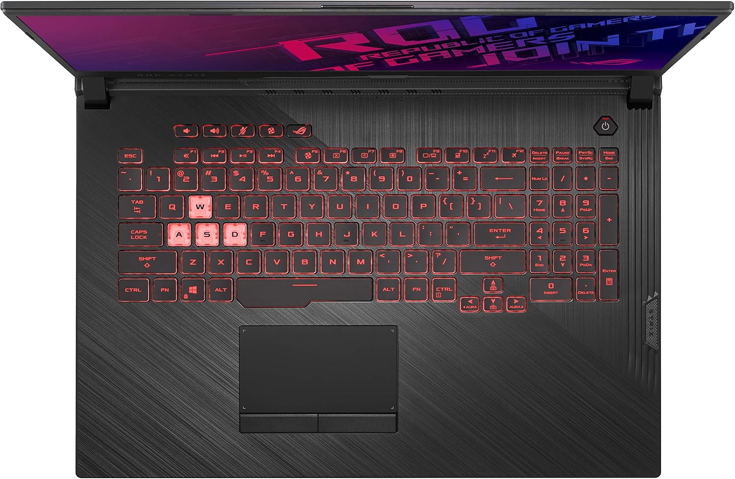 Asus ROG Strix G (2019) Gaming Laptop, 17.3' IPS Type FHD, NVIDIA GeForce GTX 1650, Intel Core i7-9750H, 16GB DDR4, 512GB PCIe Nvme SSD, RGB KB, Windows 10 Home, GL731GT-PH74