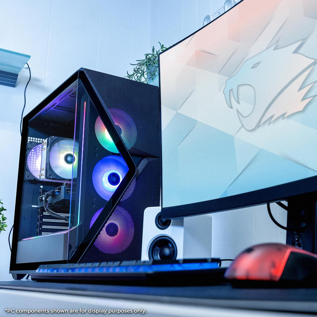 iBUYPOWER Slate MESH Gaming PC Desktop Computer AMD Ryzen 9 9900X CPU, NVIDIA GeForce RTX 5070Ti 16GB GPU, 32GB DDR5 RGB 5200MHz RAM, 2TB NVMe SSD, Windows 11 Home, Keyboard and Mouse - SMA9N57T01