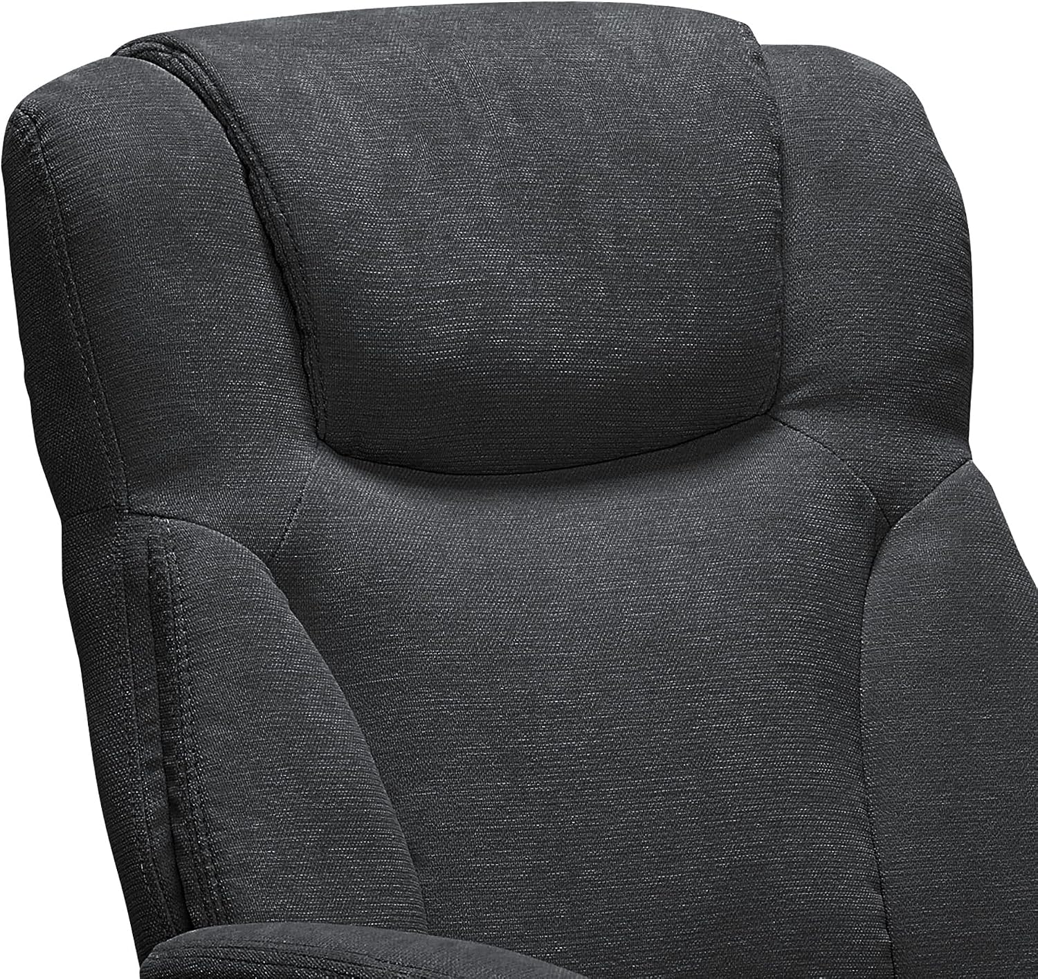 Serta Connor Executive Office Chair, Ergonomic Computer Chair with Layered Body Pillows, Contoured Lumbar, Adjustable Seat, Microfiber Fabric, Black