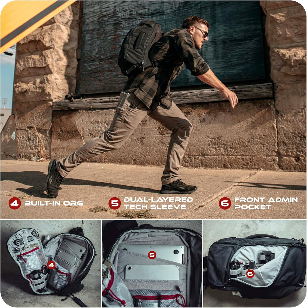 Vertx Gamut 18L Sling Backpack – Versatile, Durable Design with Ample Storage, Ideal for Everyday Use & Outdoor Adventures, Depth Charge - One Size