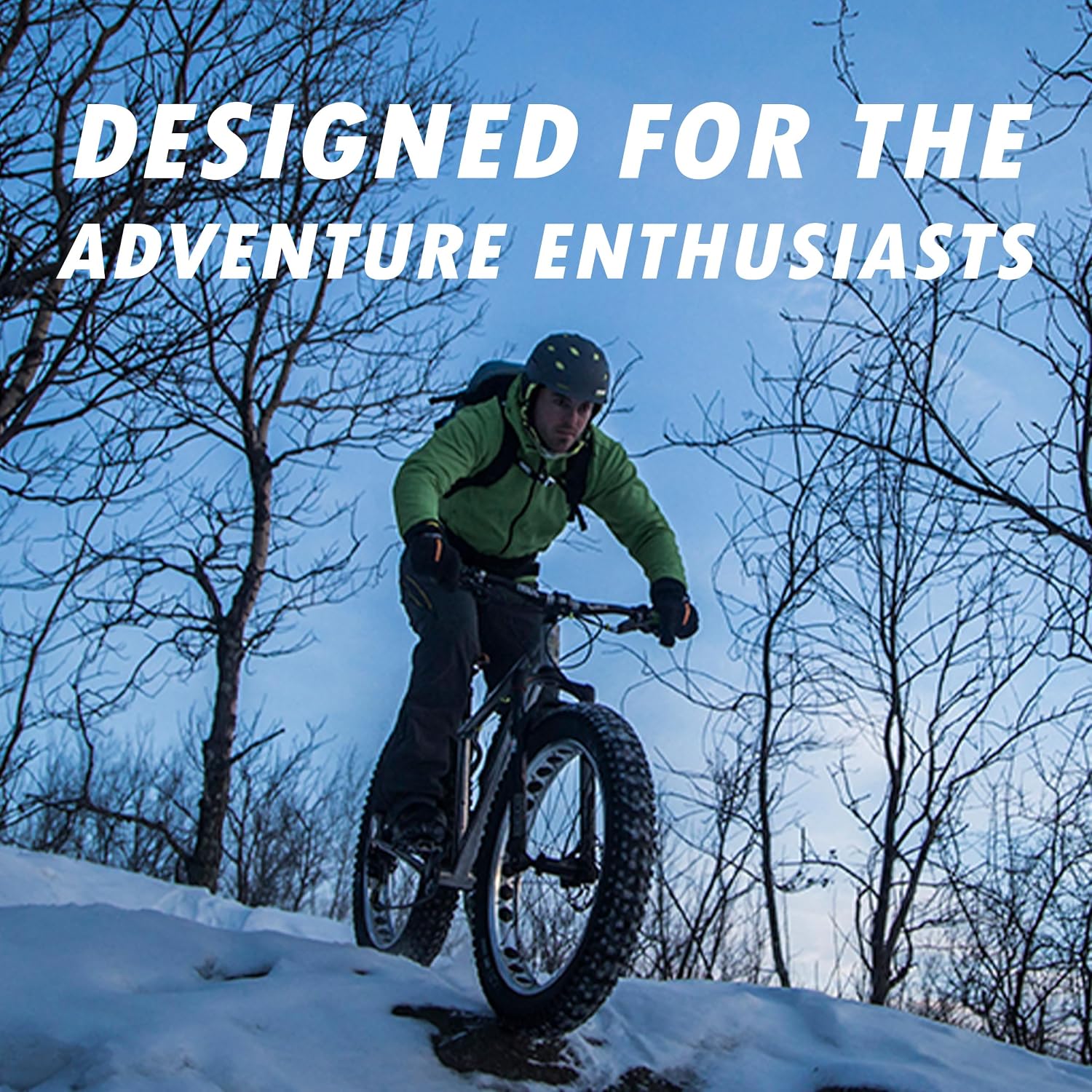 Fat Bike Tire by Terrene - Cake Eater Tubeless, Stud Capable, Fast Rolling Fat Tire - All Season Bike Accessories for Fat Tire and E-Bikes