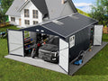 K Knowbody 13x20x8.3 FT Metal Garage Shed,Ultra-Reinforced Truss System,18-Gauge Powder-Coated Frame,100 PSF Snow, 150 MPH Wind Rated, Skylight Dual-Entry Large Outdoor Building,Carport,Workshop