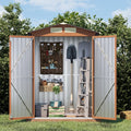 5x3FT Outdoor Storage Shed, Metal Garden Shed with Updated Frame Structure & Double Lockable Doors, Large Tool Shed for Backyard, Patio,Lawn,Utility & Bike Storage