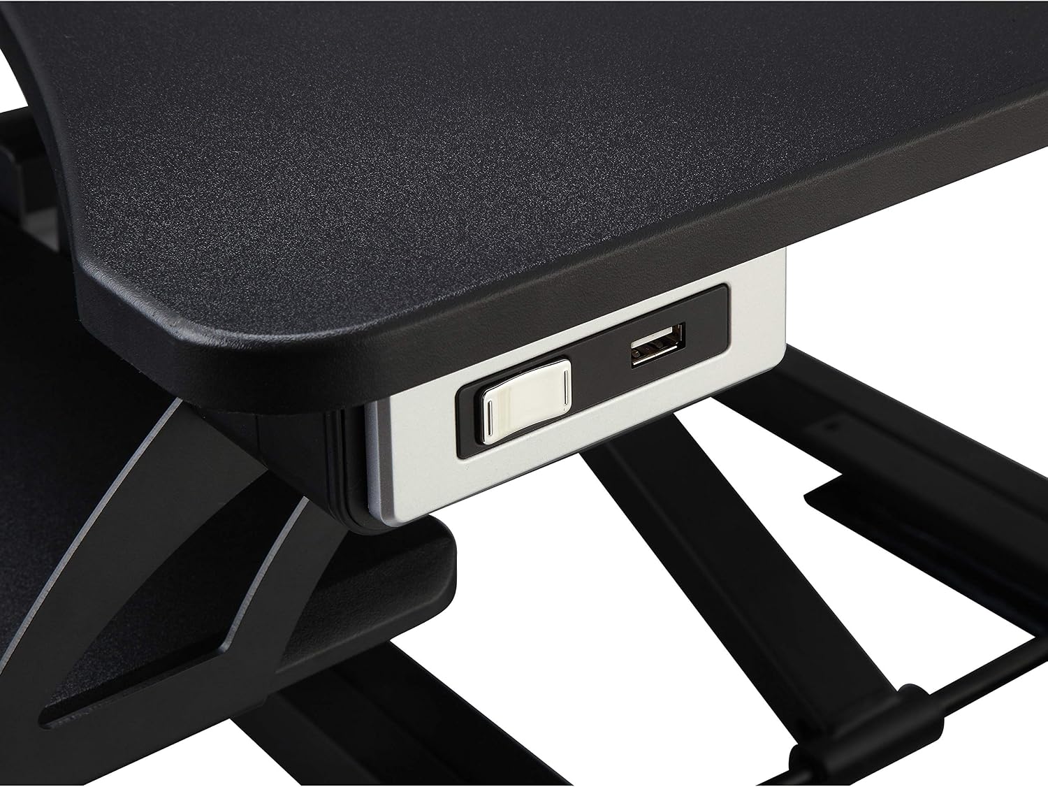 Lorell, LLR99530, Electric Monitor Riser, 1 Each, Black