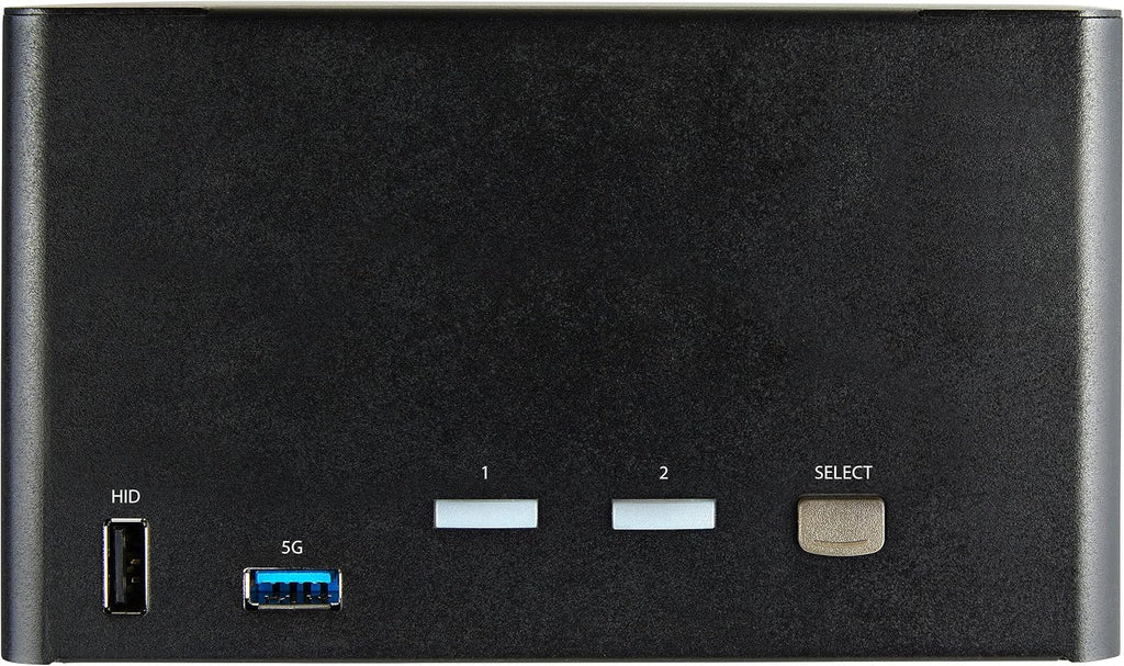 StarTech.com 2 Port Quad Monitor DisplayPort KVM Switch - 4K 60Hz UHD HDR - Desktop 4K DP 1.2 KVM with 2 Port USB 3.0 Hub (5Gbps) & 4X USB 2.0 HID Ports, Audio - Hotkey Switching - TAA (SV231QDPU34K)